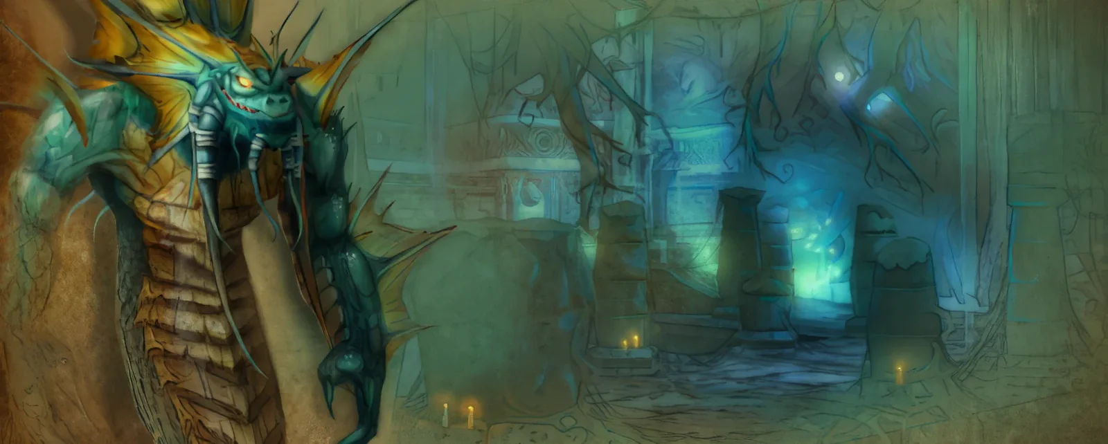 Loading screen of Blackfathom Deeps (game art)