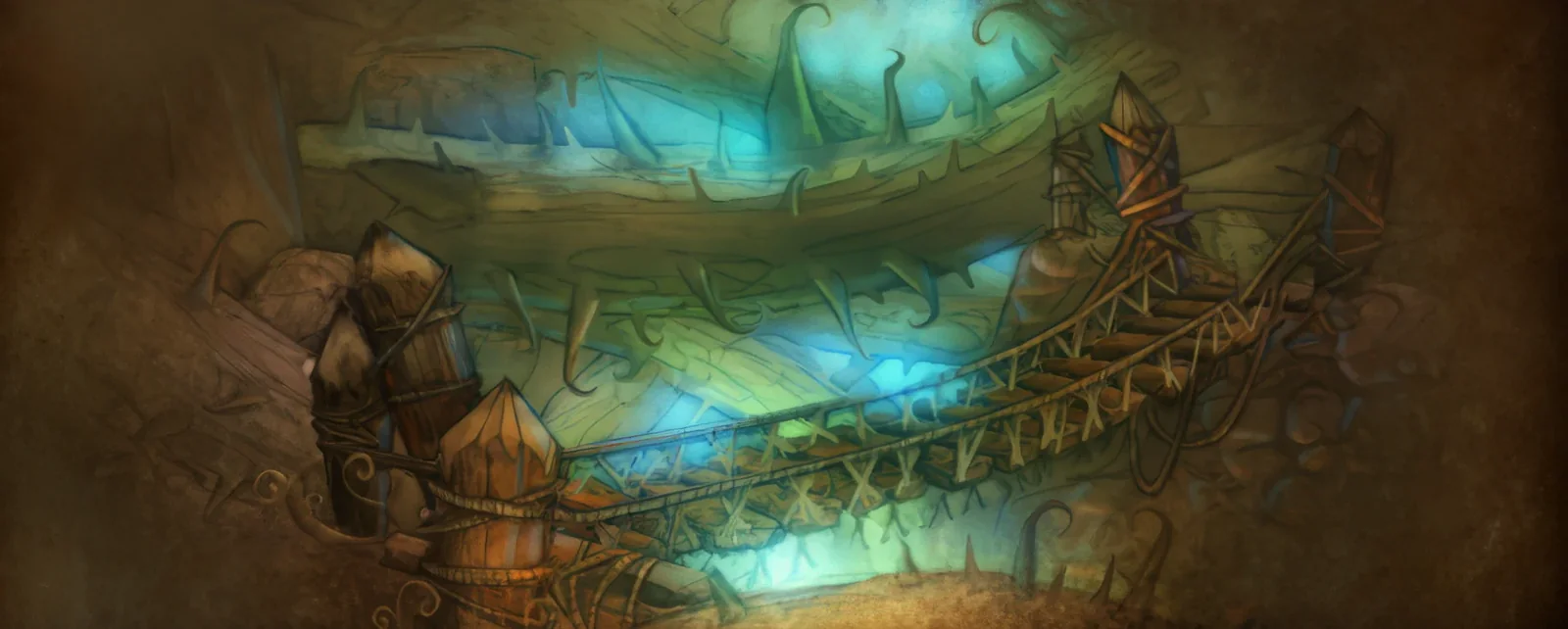Loading screen of Razorfen Kraul (game art)