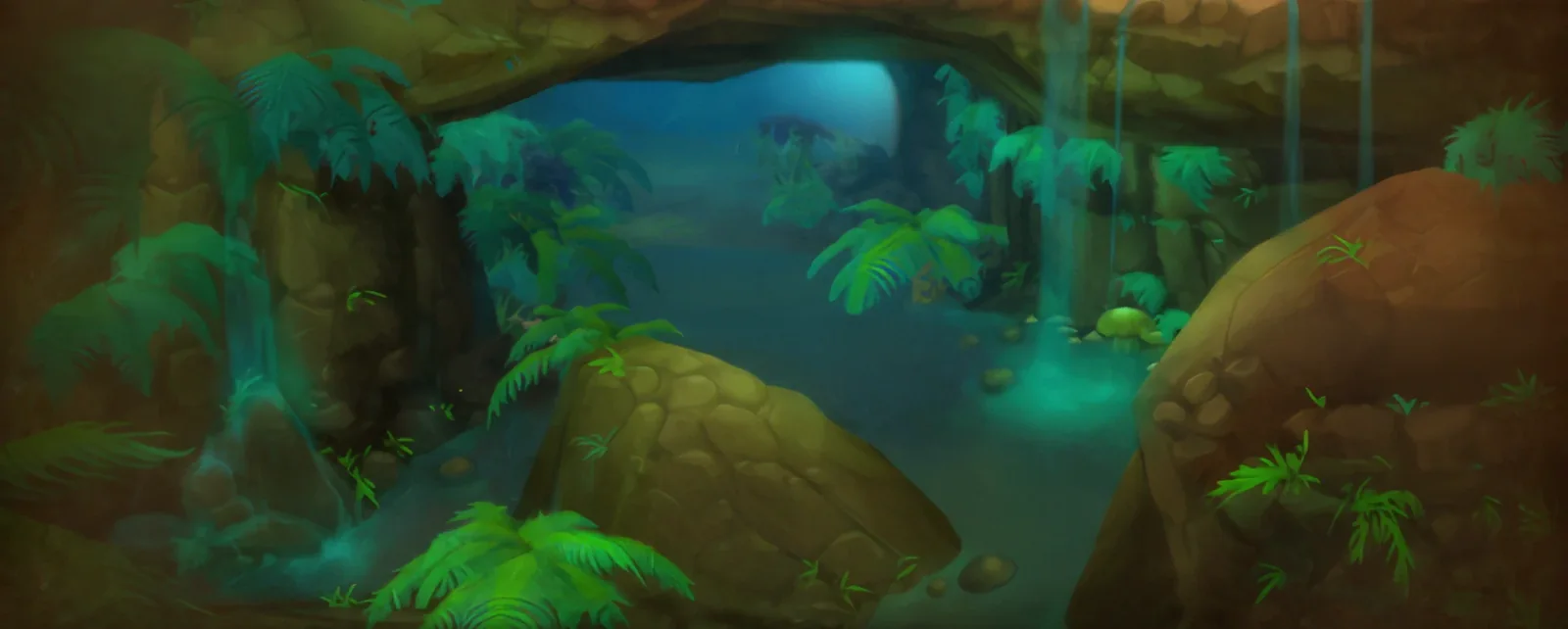 Loading screen of Wailing Caverns (game art)