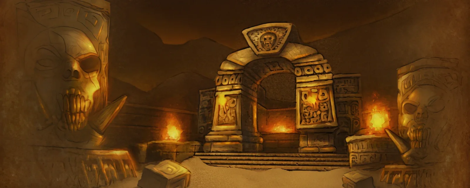 Loading screen of Zul'Farrak (game art)